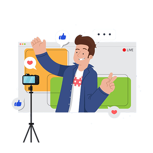 Influencer engagement illustration